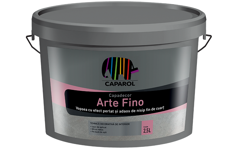Arte Fino - Vopsea decorativa pentru interior cu efect perlat si adaos de nisip fin de cuart 1,25lt - Melisse 40