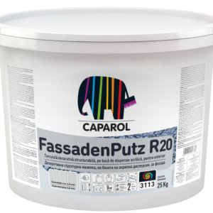 Fassadenputz R20 - Tencuială decorativă - structură zgâriată, granulă de 2,0 mm, 3D-System PLUS CURRY 25
